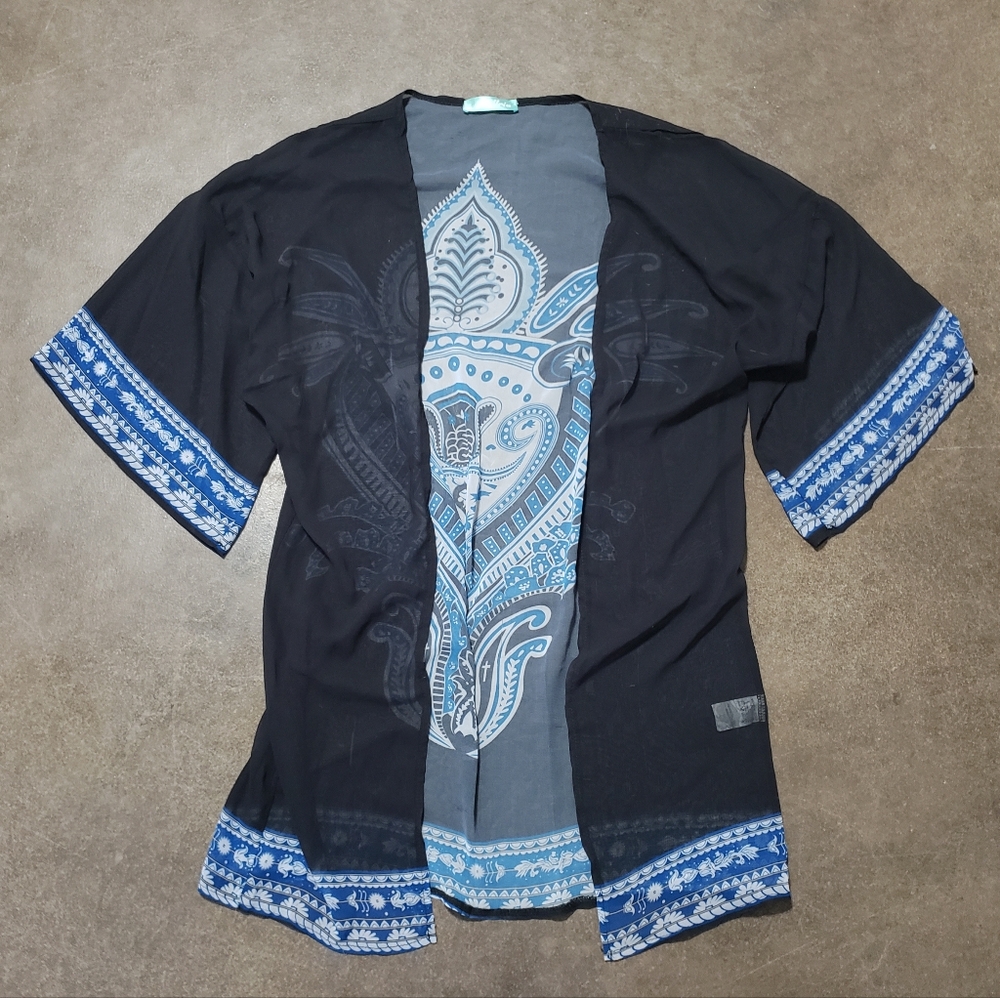 Navy Detailed | ABOLLRIA | Beach Cover Up